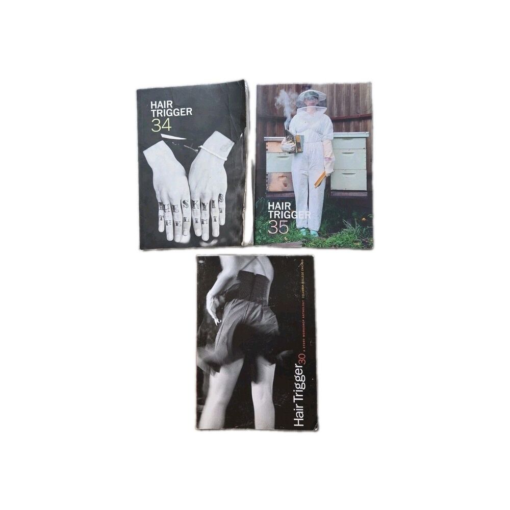 Lot of 3 Hair Trigger Magazine Issues 30 34 35 Tattoo Photography Art Zines GUC